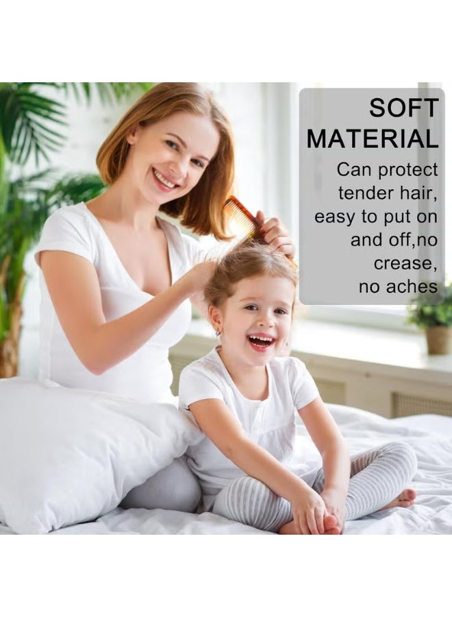 Star Beja  100 PCS White Tiny Hair Bands for Girls, Kids, Women & Men | Soft, No-Crease Rubber Hair Ties | Gentle Mini Ponytail Holders for Fine, Thin, Short & Curly Hair | Durable, No-Damage Hair Accessories for Daily Styling - Image 2